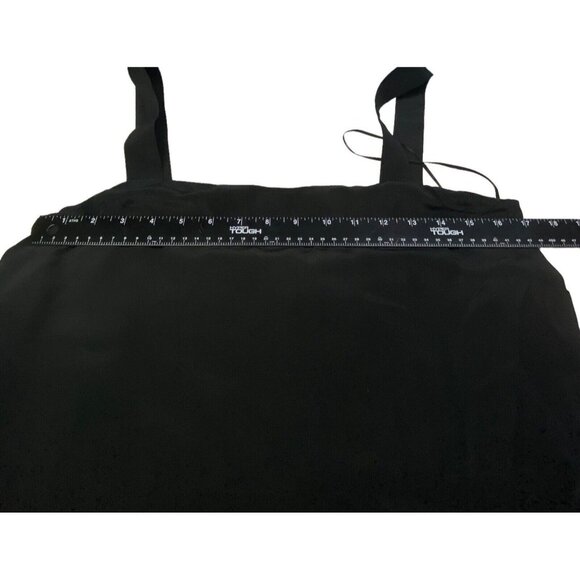 THEORY Women 100% Silk Dinnlean Mosaic Jumpsuit Sleeveless Sz 10 Black 68-10 - Picture 14 of 15